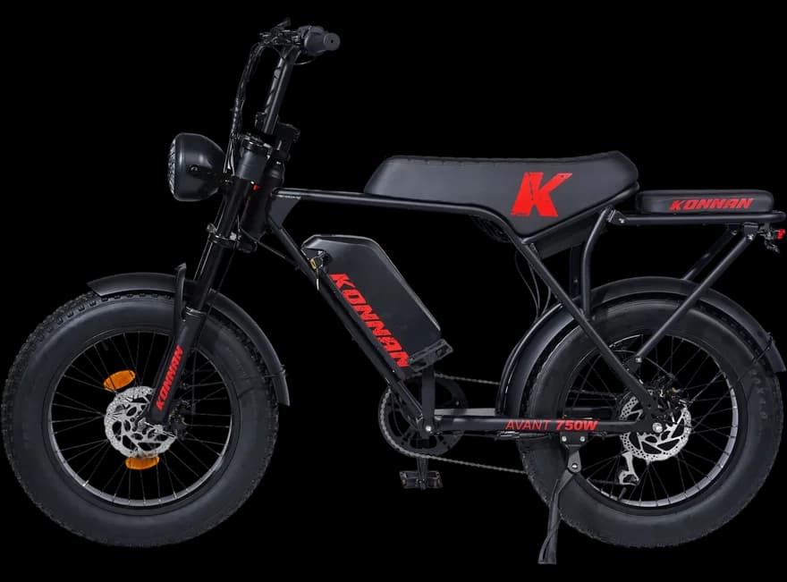 Bicicleta elétrica Avant Preto / Vermelho