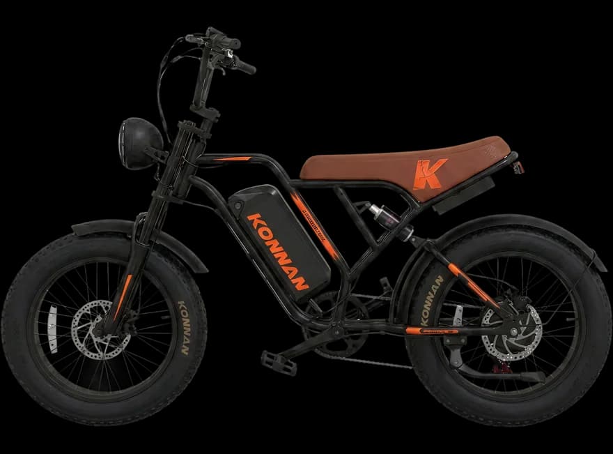 Bicicleta elétrica Explorer II Preto / Laranja